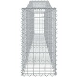  Obokana gabionska košara 8 kosov 400x30x60/80cm cinkano železo | Shoptok.si