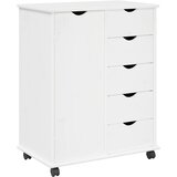 Mobilni ormar Bijelo 63,5 x 39 x 79 cm Čvrsto borovo drvo | Eponuda.ba