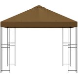 Gazebo 3 x 3 m Sivosmeđa Poliester i čelik 190 gsm | shoptok.hr