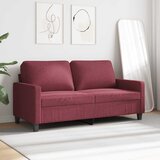  Dvosjed od tkanine crvena boja vina 140 cm | shoptok.hr