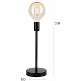  Stona lampa ASTRID 1xE27/60W/230V sjajna crna | Eponuda.com