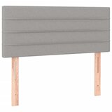 Krevet s oprugama i madracem svjetlosivi 100x200 cm od tkanine | shoptok.hr