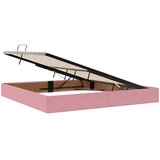  s madracem i skladištem Ružičasta 200 x 200 cm Baršun | shoptok.hr