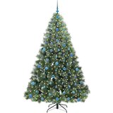 vidaXL Umjetno božićno drvce s stalakom Zelena 210 cm PE i PVC | shoptok.hr