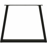  Noge za blagovaonski stol V-oblik 3 kom Crne 80 x (72-73,3) cm Čelik | shoptok.hr
