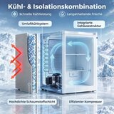 Mini zamrzivač 85 L kompaktni samostojeći zamrzivač s reverzibilnim vratima i podesivom temperaturom bijeli | shoptok.hr