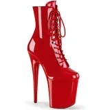 Pleaser Flamingo-1020 Red Pat/Red 44