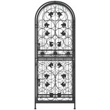  Stalak za vino za 41 bocu crni 45 x 36 x 120 cm kovano željezo | shoptok.hr