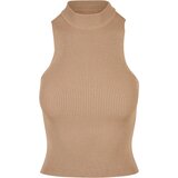 Urban Classics Women's turtleneck with short rib knit union beige | shoptok.hr
