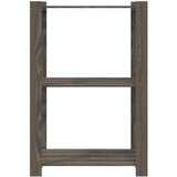  Za pohranu 3 razina sivi 60x38x90 cm masivna borovina | shoptok.hr