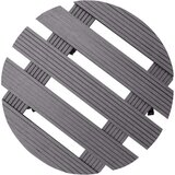 vidaXL Voziček za rastline 2 kosa siv Ø30x7,5 cm WPC | Shoptok.si
