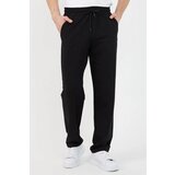 Dewberry 82904 Straight Leg Relaxed Cut Mens Sweatpant-BLACK | shoptok.hr