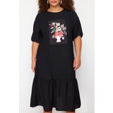 Trendyol Curve Black Printed Woven Dress | ePonuda.com