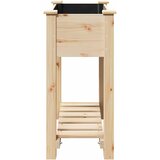  Vrtna saksija s policom Bež 71 x 37 x 76,5 cm Čvrsto drvo jele | shoptok.hr