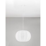 Nova Luce Mat bela tekstilna viseča svetilka ø 50 cm Delina – | Shoptok.si