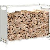  Stalak za drva bijela 90x28x65 cm hladno valjani čelik | shoptok.hr