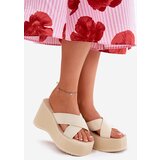 Boto Wedge And Platform Women's Sandals Beige Sevolee | Shoptok.si