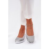 VINCEZA Leather perforated ballerinas | shoptok.hr