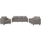  3-dijelni set sofa s jastucima smeđesivi od tkanine | shoptok.hr