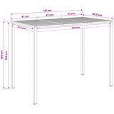  Stol za bar u vrtu Bijela i crna 141 x 80,5 x 105 cm | shoptok.hr