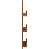  Polica za časopise s policom Staro drvo 43 x 11 x 102 cm | shoptok.hr