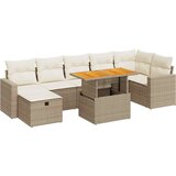  5-dijelni set vrtnih sofa s jastucima poliratan i bagrem bež | Eponuda.com