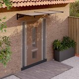 Maison Chic Nadstrešek - Senčniki za vrata črn 199x90 cm polikarbonat, (22039236) | Shoptok.si
