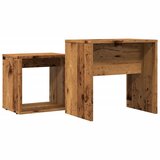  Uklapajući stolići za kavu 2 kom boja drva konstruirano drvo | shoptok.hr