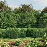  Ograda od žičane mreže s prirubnicom zelena 1,4x10 m