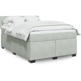 Maison Chic Box spring postelja - Vzmetna postelja z vzmetnico svetlo siva 160x200 cm žamet SL4843, (21900927) | Shoptok.si