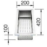 Blanco KADICA za ZEROX, CLARON - INOX 18/10 (420x200mm) | shoptok.hr
