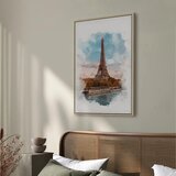  Slika - Paris View (1 Part) Vertical 60x90 U prirodnom drvenom okviru | shoptok.hr