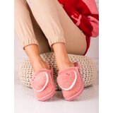 SHELOVET Pink women's slippers with heart Cijene
