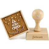 folkroll Merry Christmas pečat za piškote, 55 x 55 mm Cene