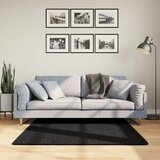  Tepih OVIEDO kratkih vlakana crni 120 x 120 cm | shoptok.hr