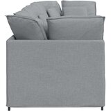  Modularna sofa s jastucima, tkanina, svijetlo siva | shoptok.hr