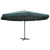  Senčnik Zelene Barve Aluminij 500 cm | Shoptok.si