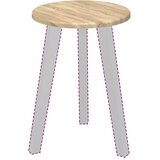  Gornji dio stola sonoma hrast Ø 30 x 1,5 cm Konstruirano drvo | shoptok.hr