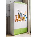  Dječji ormar - ŽIVOTINJSKO DRUŠTVO - zeleni | shoptok.hr