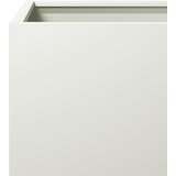  Vrtne sadilice 2 kom bijele 30x30x30 cm čelične | shoptok.hr