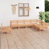 The Living Store Vrtna sedežna garnitura 7-delna trdna borovina - Vrtna Sedežna Garnitura, (21425076) | Shoptok.si