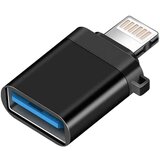 Adapter otg lightning na USB3.0 sa data transfer funkcijom/ crna