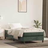  Madrac s oprugama srednje tvrdoće tamnozeleni 80x220x20 cm baršunasti | shoptok.hr