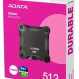A DATA 512GB external SSD Durable SD620 Black cijene