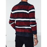 DStreet Sweter męski w paski czerwony | Shoptok.si