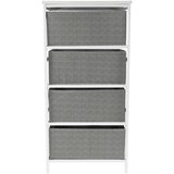 CARRYHOME KOMODA, siva, bela | Shoptok.si
