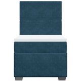Box spring krevet s madracem plavi 80 x 200 cm baršunasti | shoptok.hr