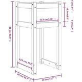  Sadilice 2 kom 40x40x81 cm od masivne borovine | shoptok.hr