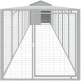  Kavez za kokoši s igralištem svjetlosivi 117x813x123 cm čelični | Shoptok.si