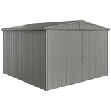 BIOHORT Europa Spremište 7 (Vanjska širina uklj. krovni prevjes: 316 cm, Vanjska dubina uklj. krovni prevjes: 300 cm, Čelik, Kvarc sivo) | shoptok.hr